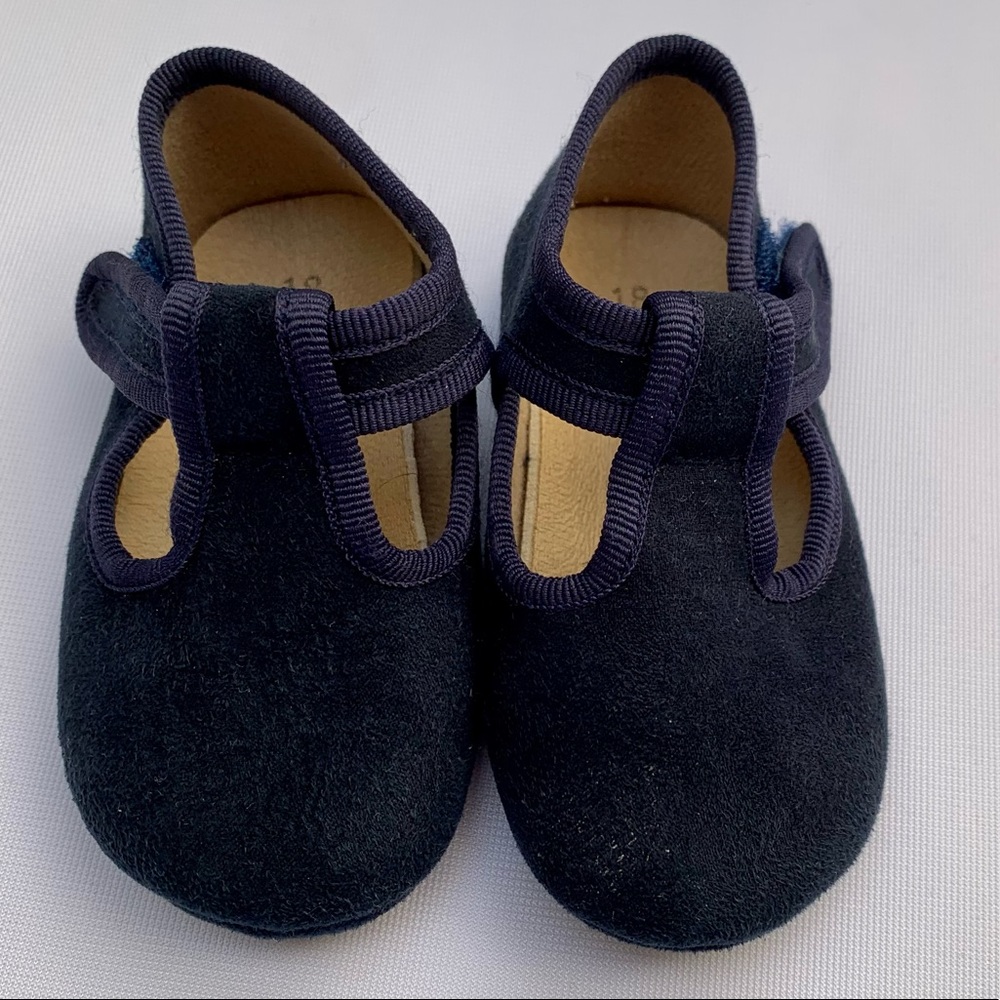 PISAMONAS Baby Mary Janes in navy blue